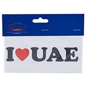 Maagen I Love Uae Car Sticker