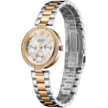 ECSTACY WOMEN'S ANALOG WHITE DIAL WATCH SILVER