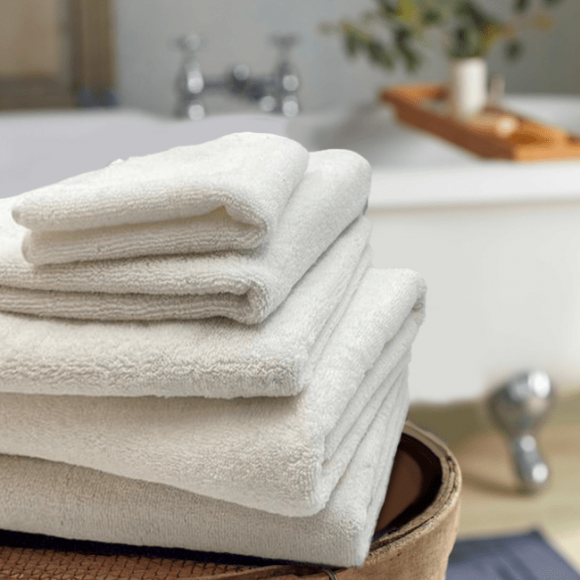 BYFT002860 IRIS Bath Towel White Set of 4 Hand + 2 Bath Towel-D